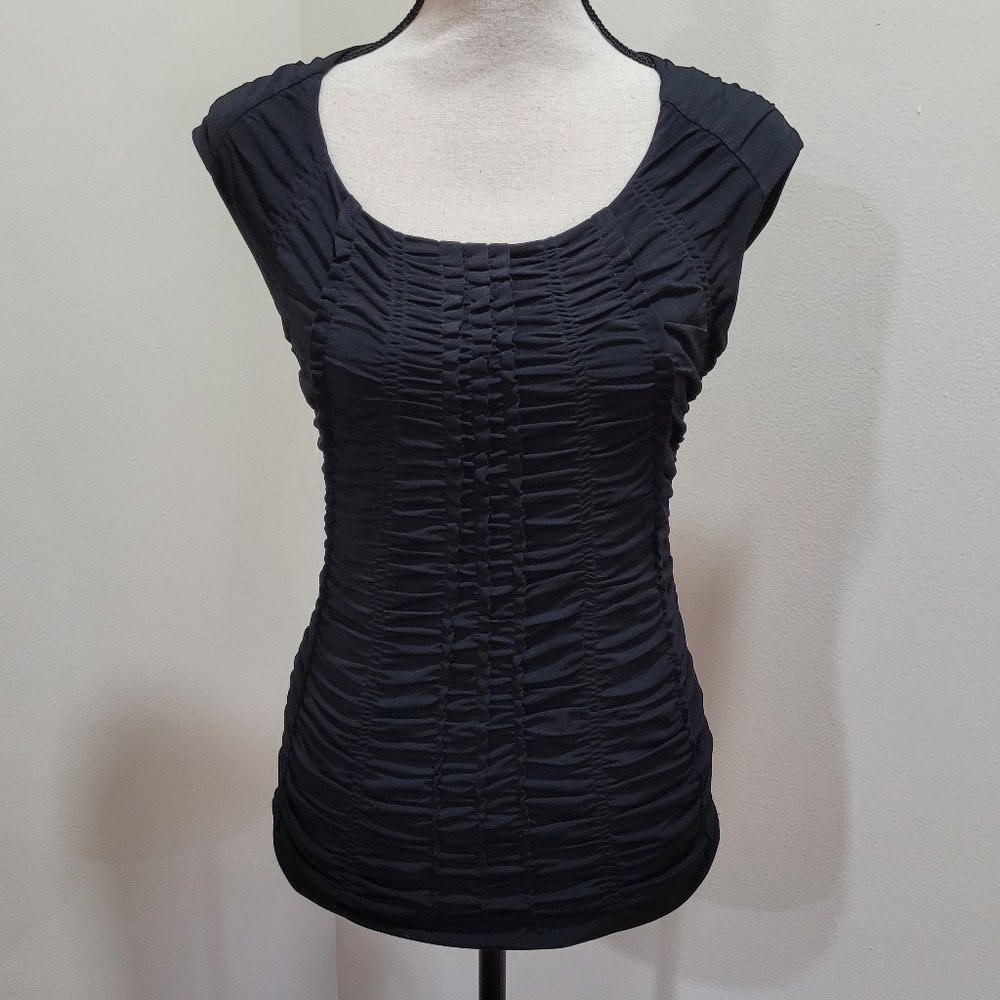 WHBM Sleeveless Ruched Top